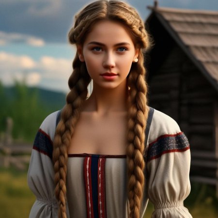 Девушка славянской внешности