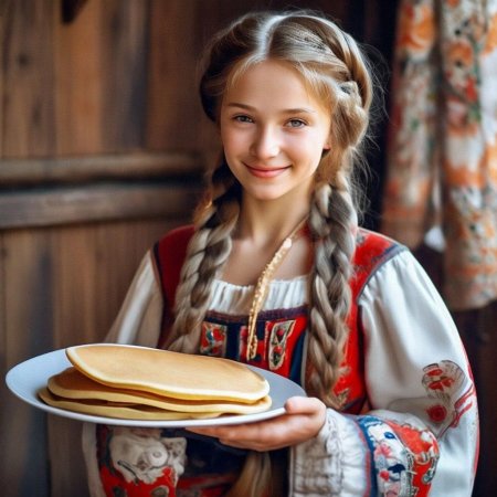Русская народная девушка