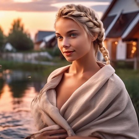 Красивая молодая женщина