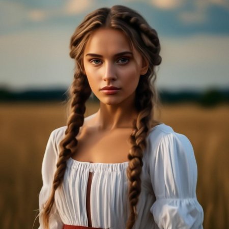 Девушка крестьянка