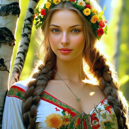 Русская народная красавица