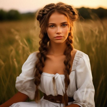 Красивая крестьянка