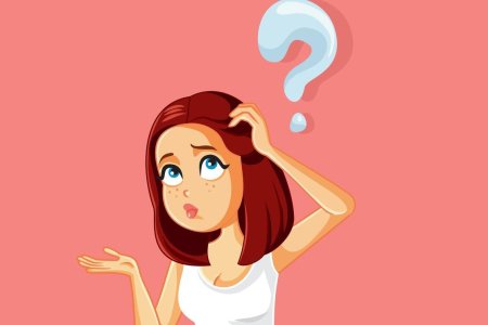 Девушка думает