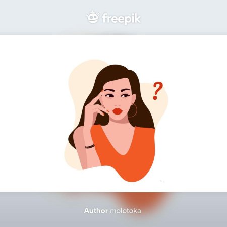 Девушка думает