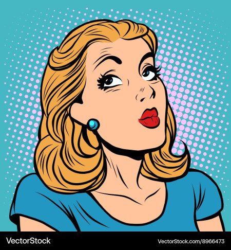 Поп арт девушка