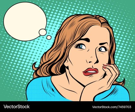 Девушка думает попаврт