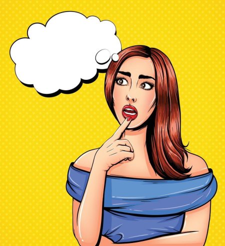 Поп арт девушка