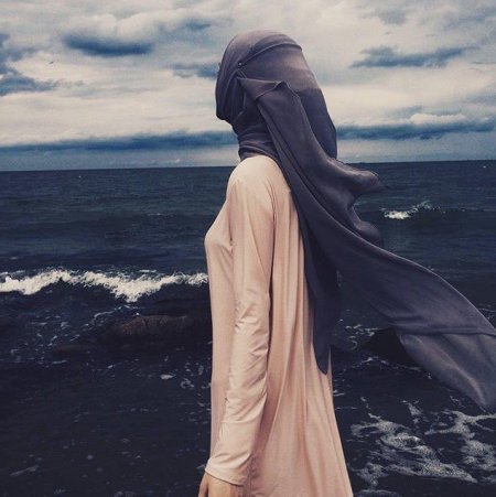 Никаб Муслима картина