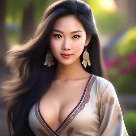 Красивая девушка азиатка