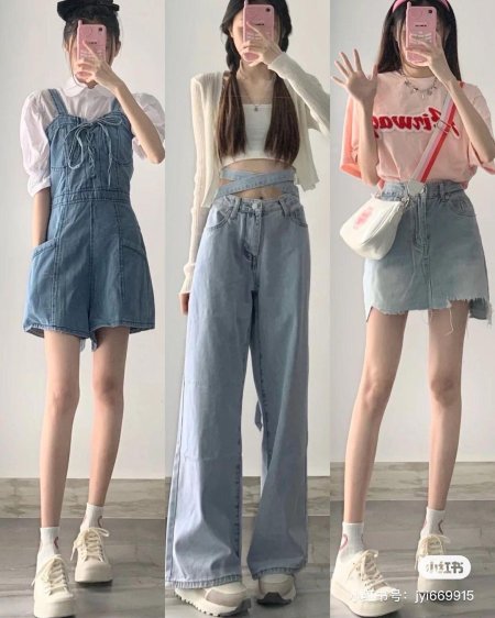 Джинсовый комбинезон женский