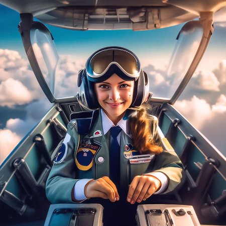 Девушка летчик