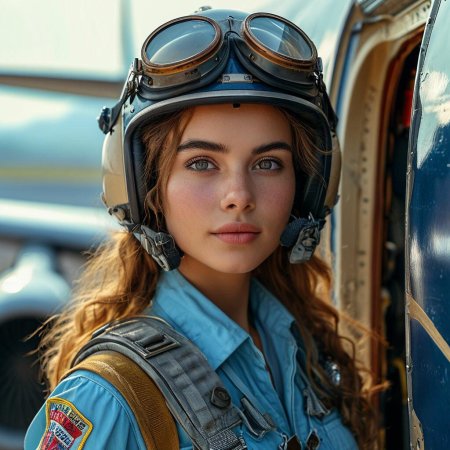 Девушка летчик