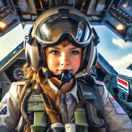 Девушка пилот самолета