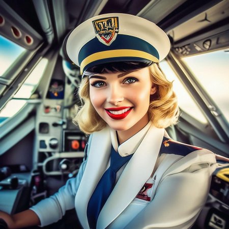 Красивая стюардесса