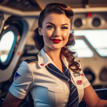 Девушка пилот самолета