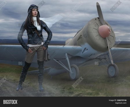 Девушка в самолете