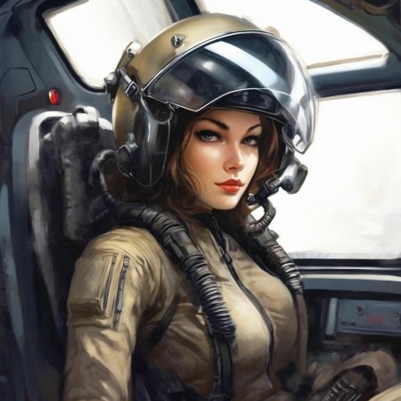 Девушка в скафандре