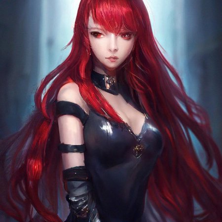 С красными волосами