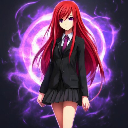 С красными волосами