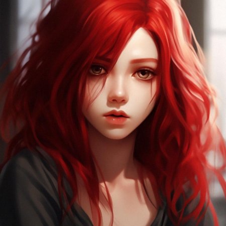 Girl with red hair