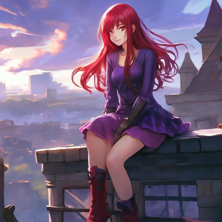 Высокие аниме девушки