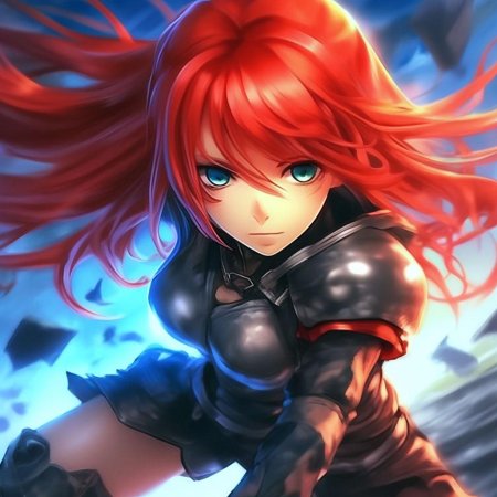 Аниме девушка рыцарь