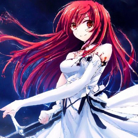 Аниме девушки с алыми волосами