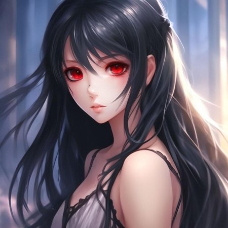 Аниме черные волосы