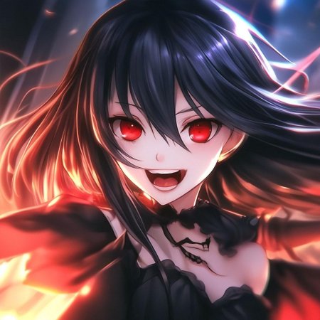 Красные глаза аниме