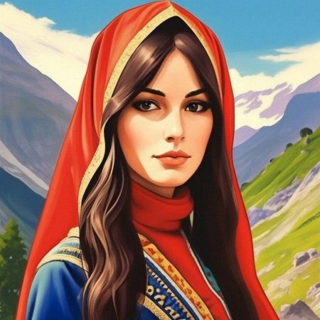 Девушка горянка