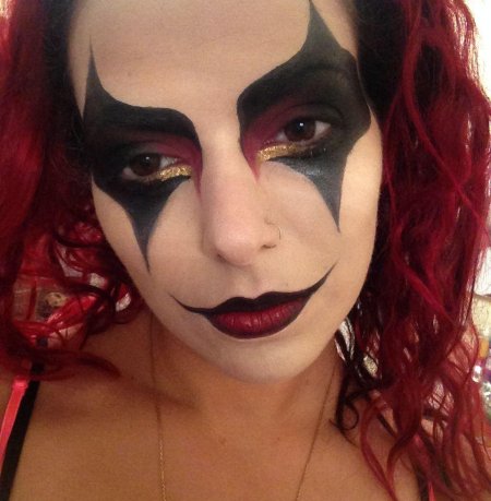 Харли Квинн клоун макияж
