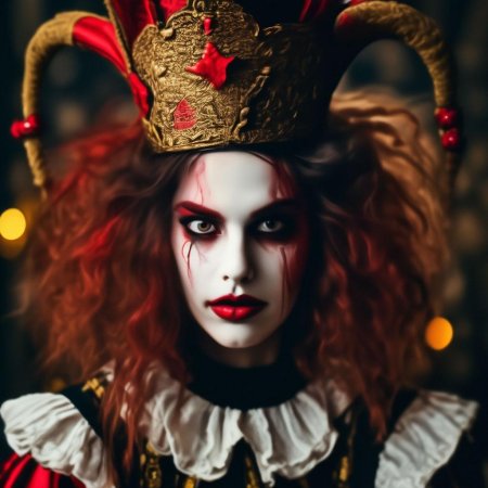 Девушка клоунесса