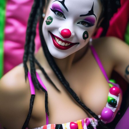Клоунесса макияж