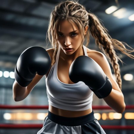 Девушка боксерша