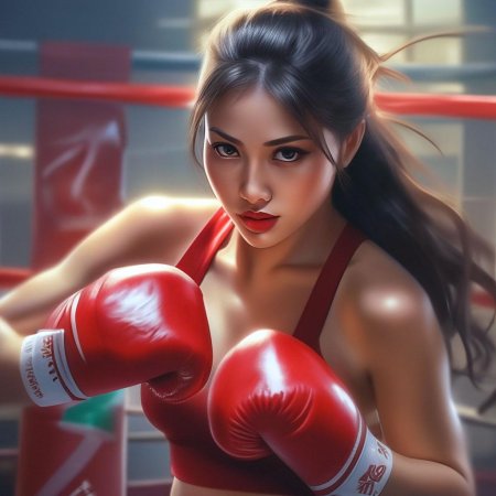 Девушка боец