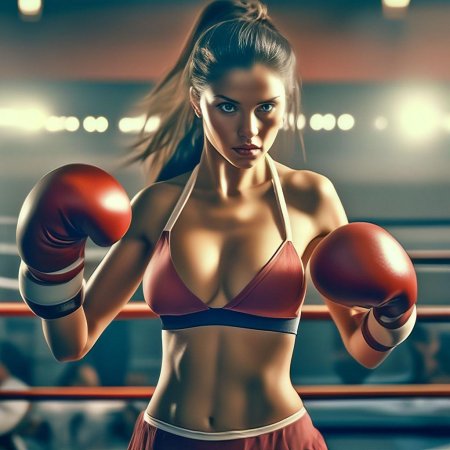 Бокс голых девушек