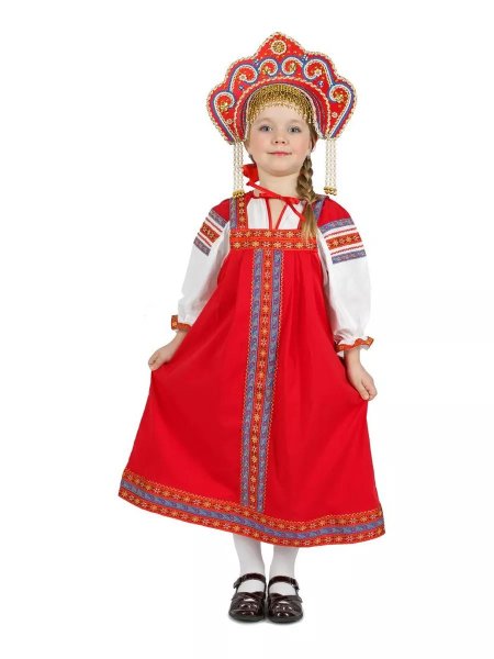 Карнавальный костюм русская красавица