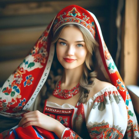 Русская народная красавица