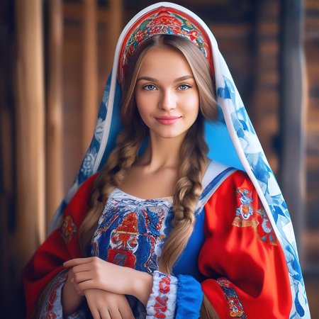 Русско народная девушка