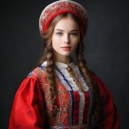 Русская народная девушка