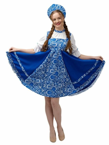 Костюм гжель женский