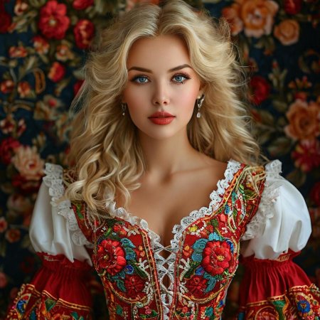 Макияж русский народный