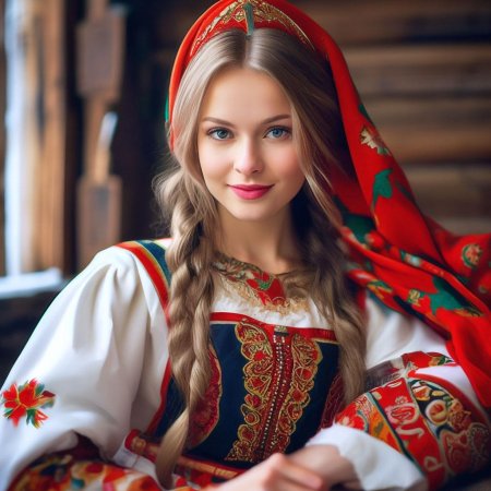 Красивая русская девушка
