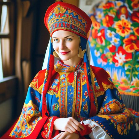 Фотосессия в русском стиле