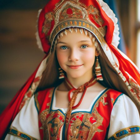 Девушка в национальном костюме