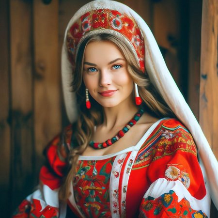 Фотосессия русская красавица