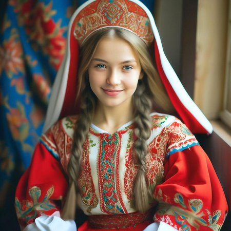 Костюм русской девушки