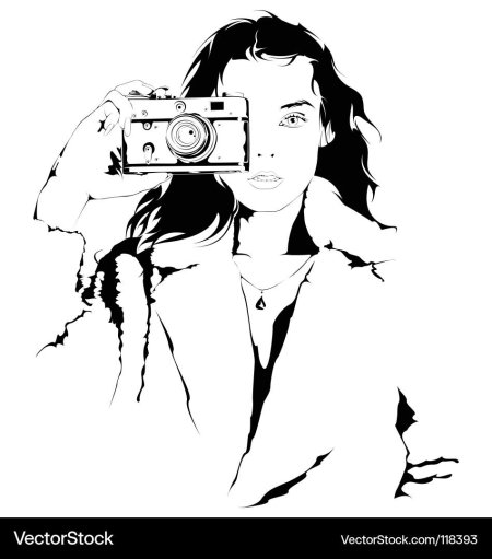 Девушка с фотоаппаратом