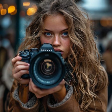 Девушка с фотоаппаратом