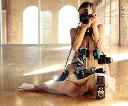Девушка фотограф